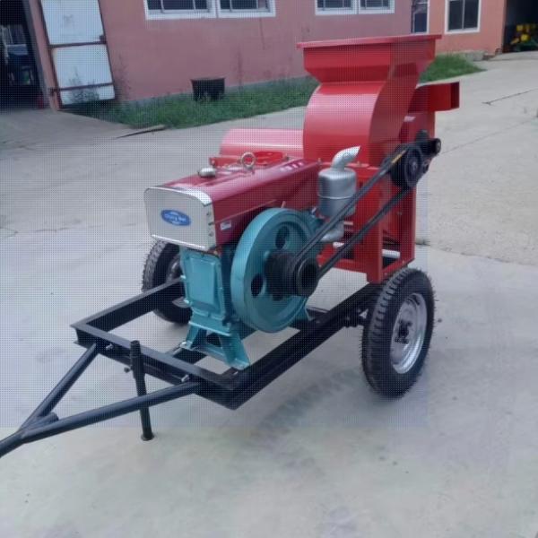 850 Type Corn Peeling and Thresher  Machine Motor power  Diesel Engine and Stick