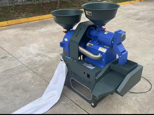 New rice threshing and crushing machine Household small fine bran rice miller Co