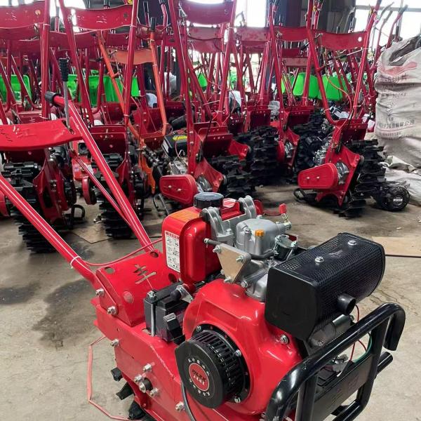 Multifuctional Agricultural Track Micro tiller machinery  Gasoline Diesel Engine