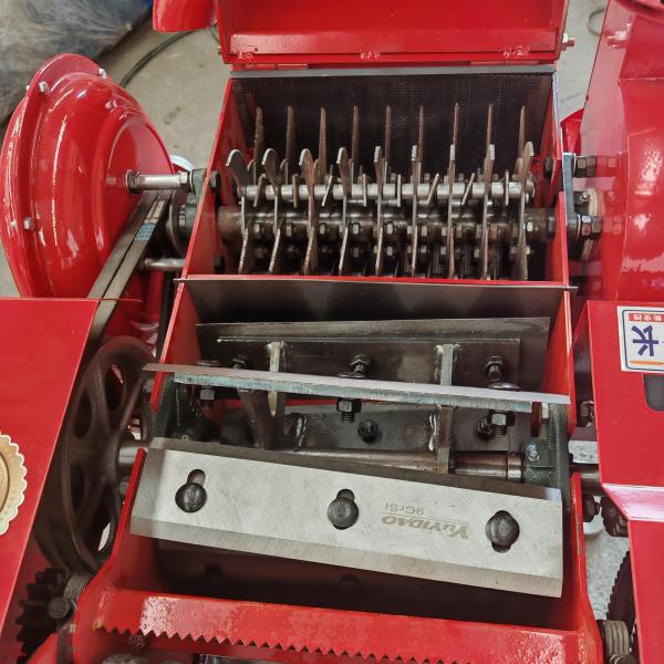 Horizontal Chaff Cutter Machine Straw Kneading Silk Grass Cutter Machine  Hay Gr