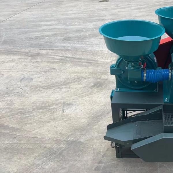 New rice threshing and crushing machine Household small fine bran rice miller Co